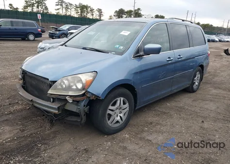 2005 Honda Odyssey Ex-L z USA, uszkodzony, nr VIN 5FNRL386X5B034545